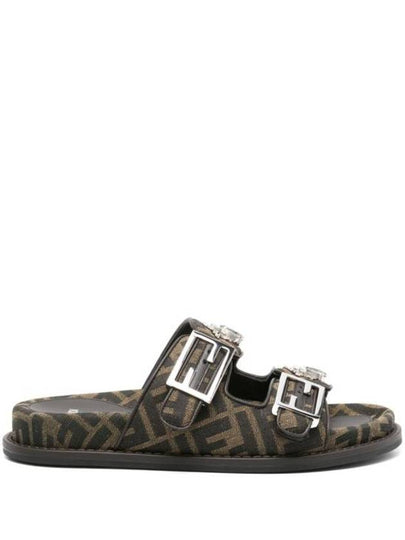 Feel Logo Slippers Black - FENDI - BALAAN 2