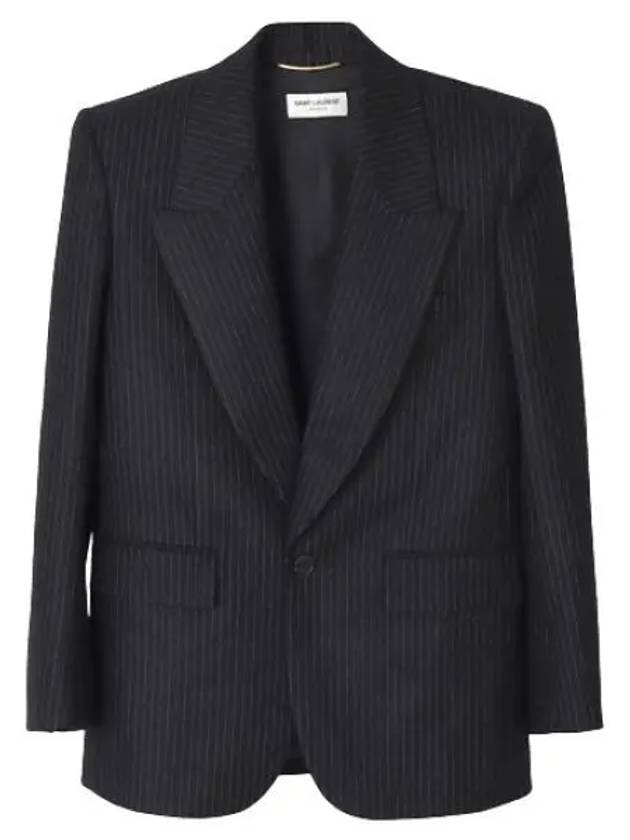 striped wool jacket - SAINT LAURENT - BALAAN 1