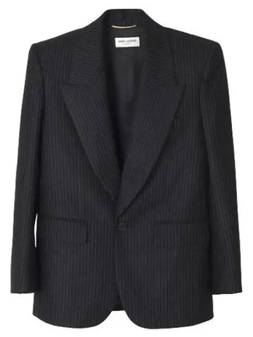 striped wool jacket - SAINT LAURENT - BALAAN 1