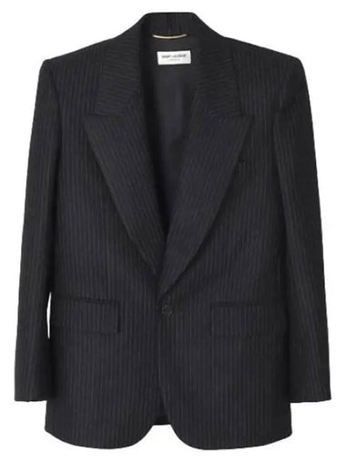 Striped Wool Jacket Formal Women s Suit Blazer - SAINT LAURENT - BALAAN 1