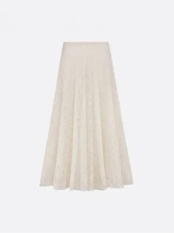 Midi Flare Skirt Ecru - DIOR - BALAAN 1