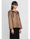 Greenh Technical Hooded Jacket Brown - MAX MARA - BALAAN 6