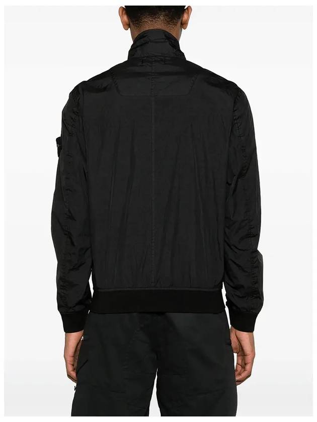 Garment Dyed Crinkle Reps R Nylon Jacket Black - STONE ISLAND - BALAAN 4