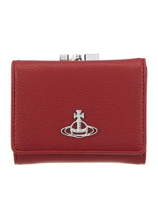 ORB Logo Small Frame Half Wallet Red - VIVIENNE WESTWOOD - BALAAN 2