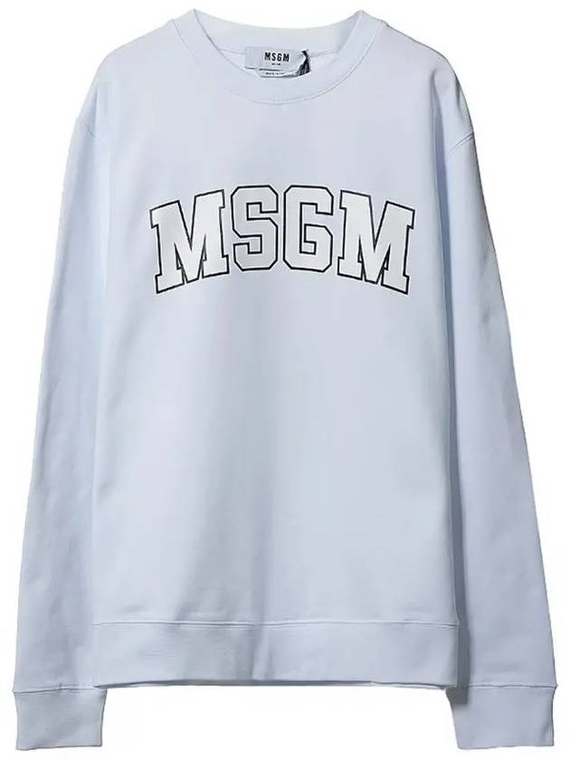 Logo Print Sweatshirt White - MSGM - BALAAN 2