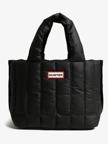 Intrepid puffer mini tote bag black red box logo - HUNTER - BALAAN 1