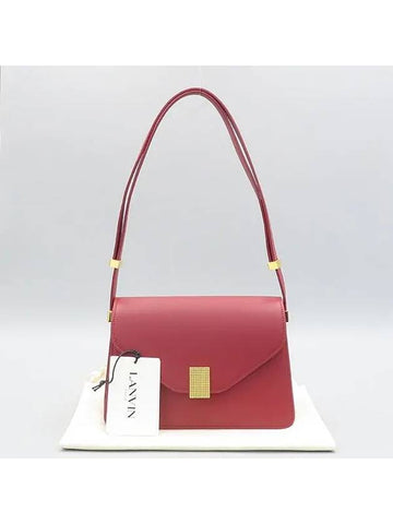 burgundy shoulder bag - LANVIN - BALAAN 1