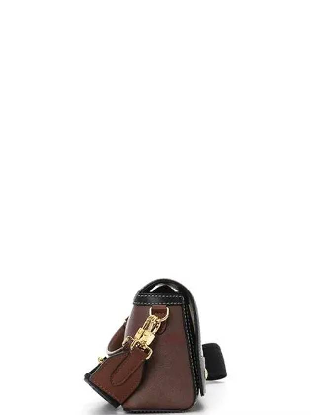 Note Leather Cross Bag Brown - BURBERRY - BALAAN 3