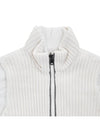 Women's Reversible High Neck Zip-Up Vest White - BRUNELLO CUCINELLI - BALAAN 7