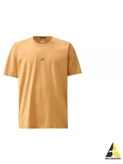 70/2 Mercerized Jersey Logo Short Sleeve T-Shirt Orange - CP COMPANY - BALAAN 2