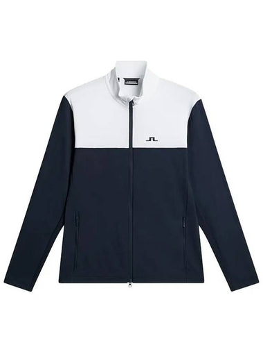 Men s Banks Zip up Golf Midlayer Navy GMJS12481 6855 - J.LINDEBERG - BALAAN 1