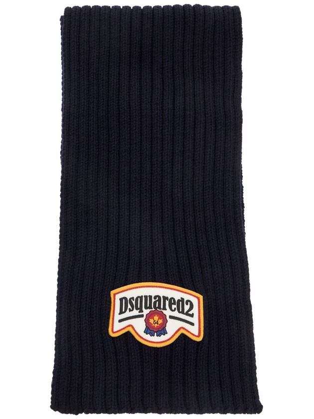 "wool ribbed scarf for a - DSQUARED2 - BALAAN 1