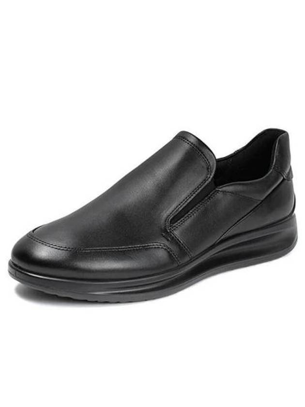 Aquet Leather Slip On Black - ECCO - BALAAN 1