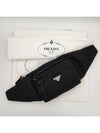 Tesuto triangle logo belt bag black 2VL005 2A6D F0002 - PRADA - BALAAN 1