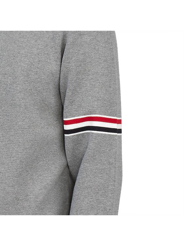 Men's Milan Stitch Armband Crew Neck Knit Top Light Grey - THOM BROWNE - BALAAN 9