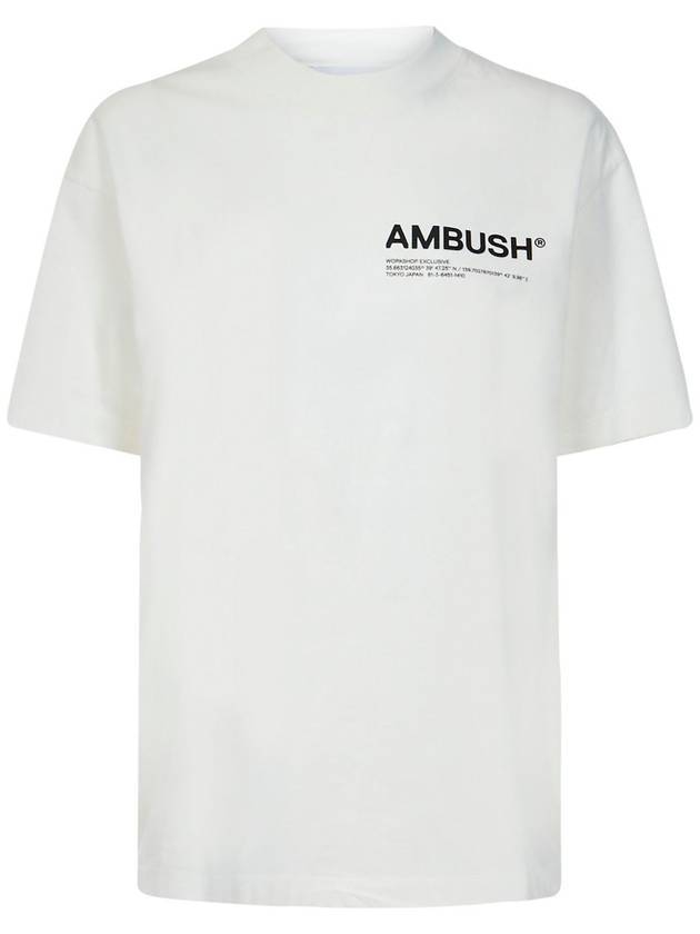 WoMen's Logo Workshop Jersey Short Sleeve T-Shirt White - AMBUSH - BALAAN 1