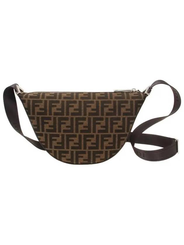 Melon FF Jacquard Small Shoulder Bag Brown - FENDI - BALAAN 4