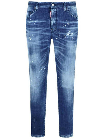 DSQUARED2 'Skater' Blue Cotton Jeans - DSQUARED2 - BALAAN 1