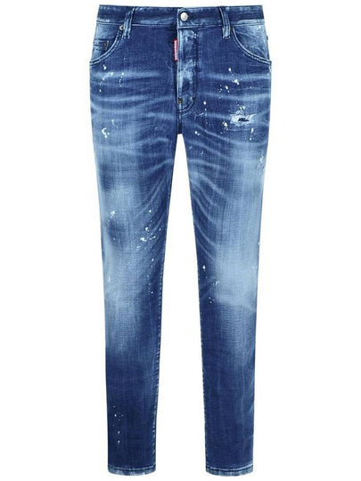 Medium Filo Blu Wash Skater Jeans Navy - DSQUARED2 - BALAAN 2