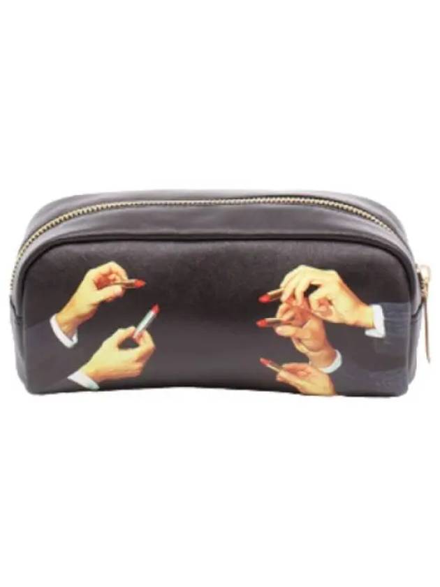 TP Case Lipstick Black 205x7x9 4 Pouch Bag - SELETTI - BALAAN 1