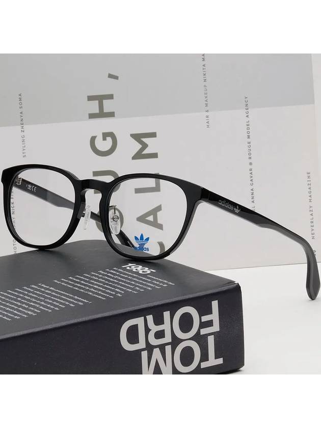 Glasses frame OR5014H 001 fashion men women black horn rim round - ADIDAS - BALAAN 2