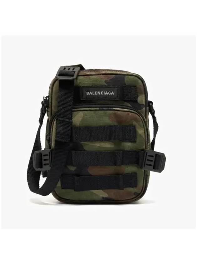 Army Camo Print Crossbody Messenger Bag Dark Green - BALENCIAGA - BALAAN 6