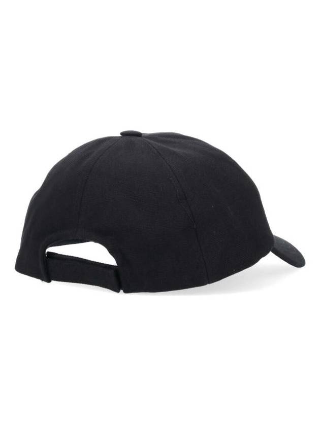 Tyron Logo Cotton Ball Cap Black - ISABEL MARANT - BALAAN 3