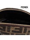 Baguette Small  FF Jacquard Fabric Pouch Bag Brown - FENDI - BALAAN 6