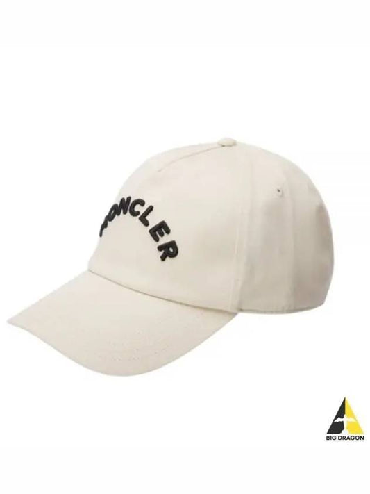3B00040 04863 050 Logo Embroidered Baseball Cap Hat - MONCLER - BALAAN 1