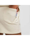 Women's Logo Sweatshirt Tennis Shorts Beige - AUTRY - BALAAN 2
