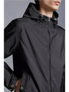 Etiache Rain Hooded Zip Up Black - MONCLER - BALAAN 6