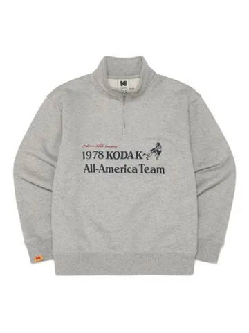 KODAK Apparel All America Team Half Zip Up Sweatshirt M GREY - KODO - BALAAN 1