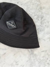 Logo Nylon Bucket Hat Black - STUSSY - BALAAN 9