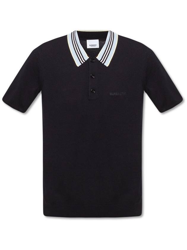 Icon Stripe Polo Shirt Black - BURBERRY - BALAAN 1