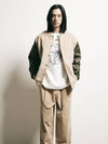 Corduroy varsity jacket beige - FFEFF STUDIO - BALAAN 2