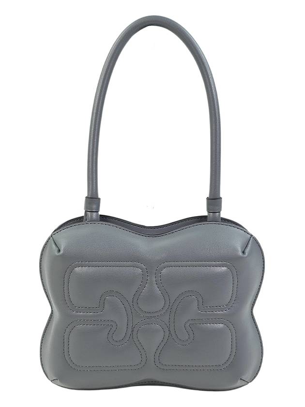 Butterfly Top Handle Shoulder Bag Grey - GANNI - BALAAN 2