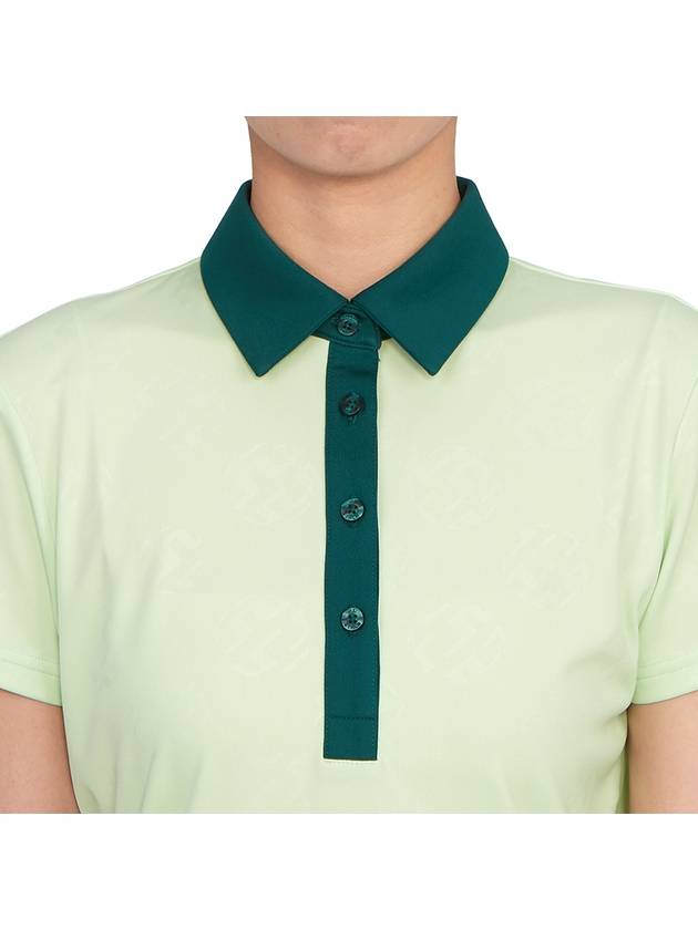 Golf wear women s collar short sleeve t shirt AWJT07881 M037 - J.LINDEBERG - BALAAN 7