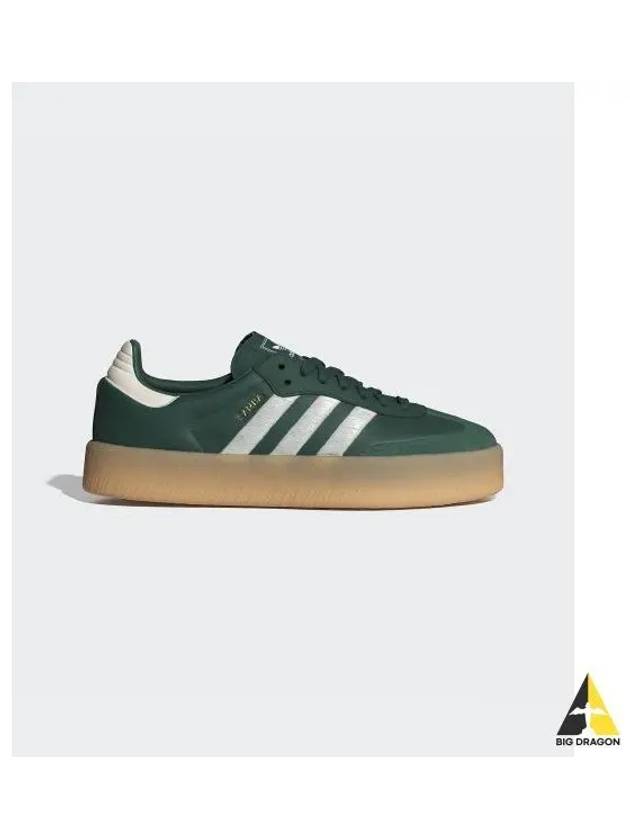 Sambae Leather Low Top Sneakers Collegiate Green - ADIDAS - BALAAN 2