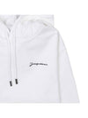 Le Brode Logo Cotton Hoodie White - JACQUEMUS - BALAAN 5