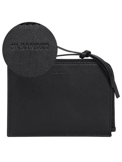 Giro Zipper Card Wallet Black - JIL SANDER - BALAAN 2