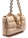 Cassette Lambskin Shoulder Bag Porridge - BOTTEGA VENETA - BALAAN 4