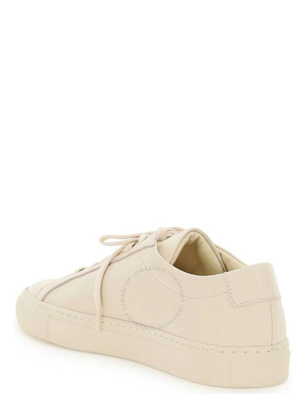 Original Achilles Leather Low Top Sneakers Beige - COMMON PROJECTS - BALAAN 3