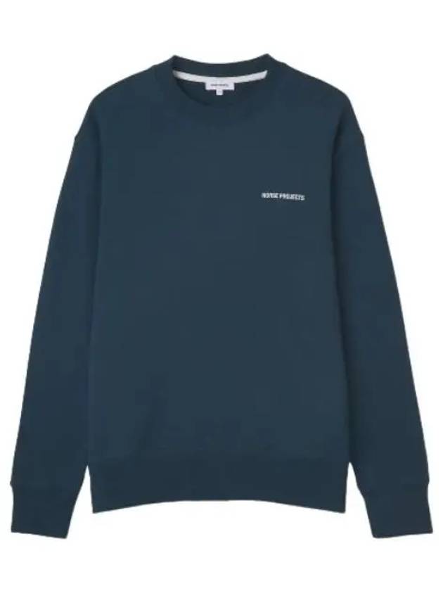 Arne Logo Sweatshirt Deep Teal - NORSE PROJECTS - BALAAN 1