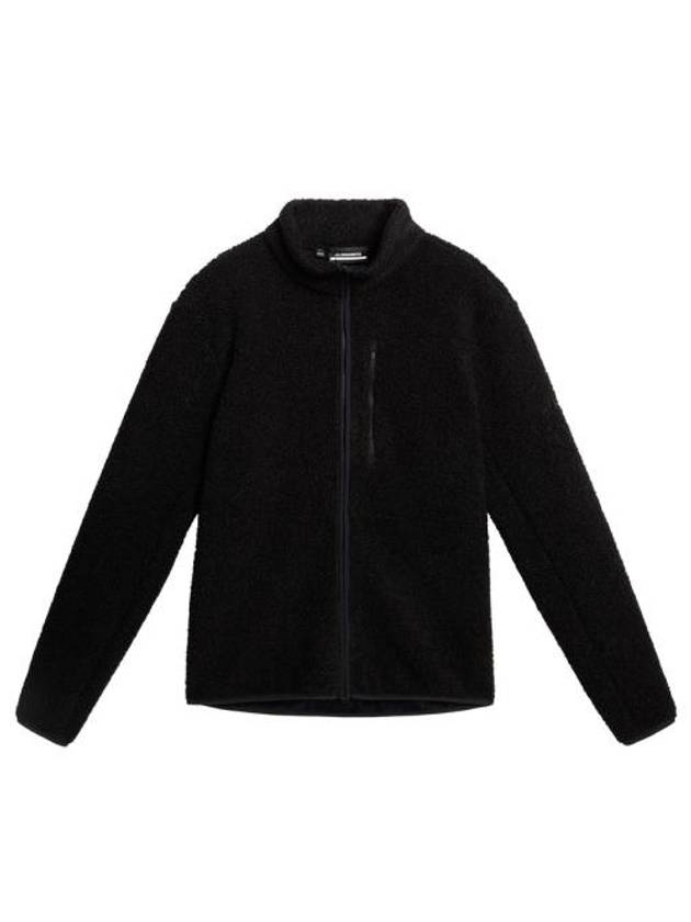 Peter Pile Zip-Up Jacket Black - J.LINDEBERG - BALAAN 1