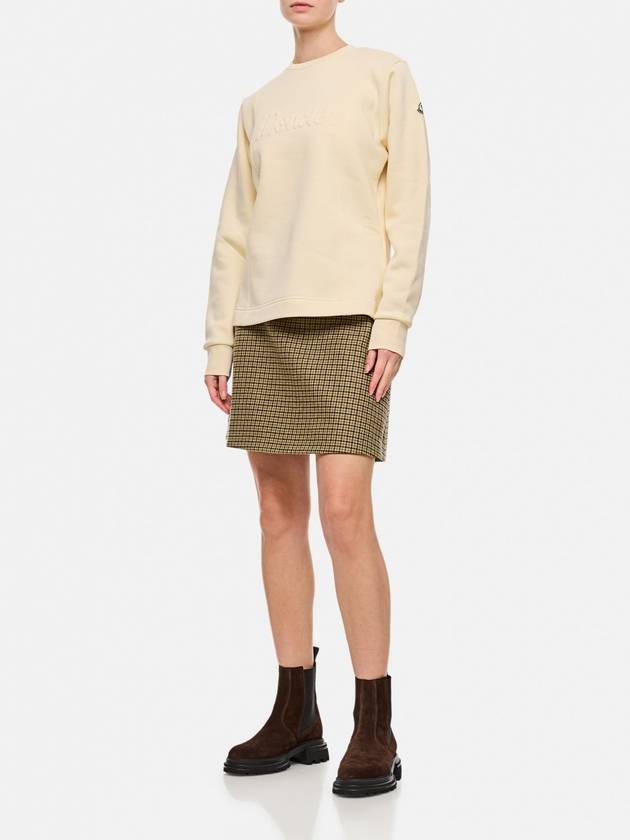 Wool Mini A Line Skirt Beige Green - MONCLER - BALAAN 3