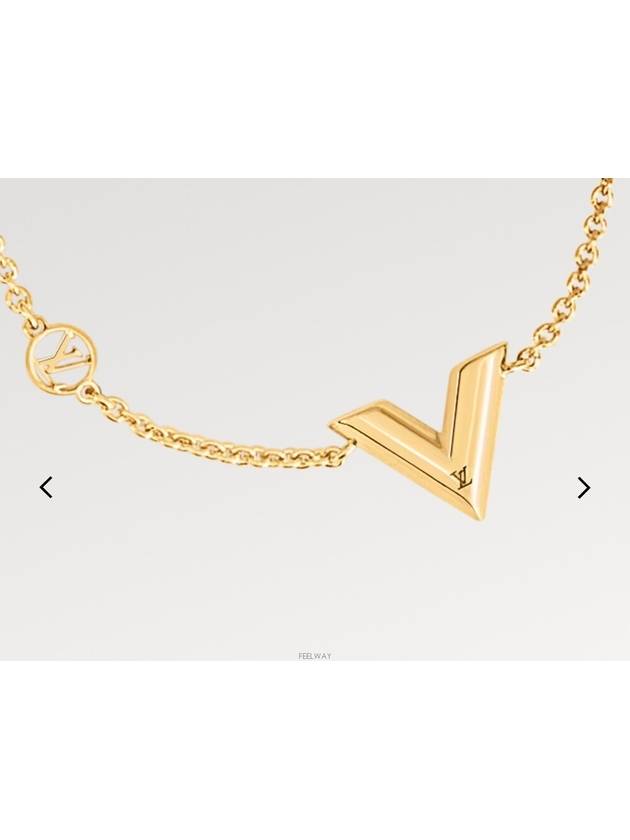 Essential V Bracelet Gold - LOUIS VUITTON - BALAAN 4