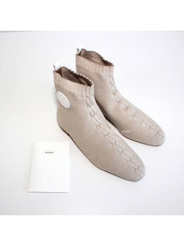 Duo Ankle Knit Boots Nociola White H221162Z - HERMES - BALAAN 3