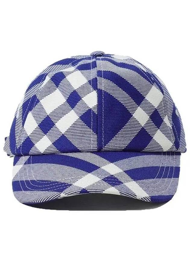 Check Ball Cap Blue - BURBERRY - BALAAN 3