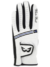 Golf Wear Striped Synthetic Leather Golf Gloves WB21SUMG02WH White - WHITEBALL - BALAAN 2