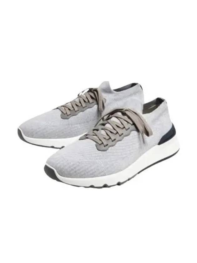 Knit Running Sneakers Grey - BRUNELLO CUCINELLI - BALAAN 2